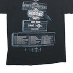 GILDAN Mens Black Never Say Die Tour Graphic T-Shirt M Short Sleeve Crew Neck