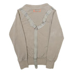 ADIDAS BY STELLA MCCARTNEY Womens Beige Cotton Blend Zip Jacket UK 8 Plain