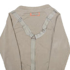 ADIDAS BY STELLA MCCARTNEY Womens Beige Cotton Blend Zip Jacket UK 8 Plain