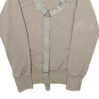 ADIDAS BY STELLA MCCARTNEY Womens Beige Cotton Blend Zip Jacket UK 8 Plain