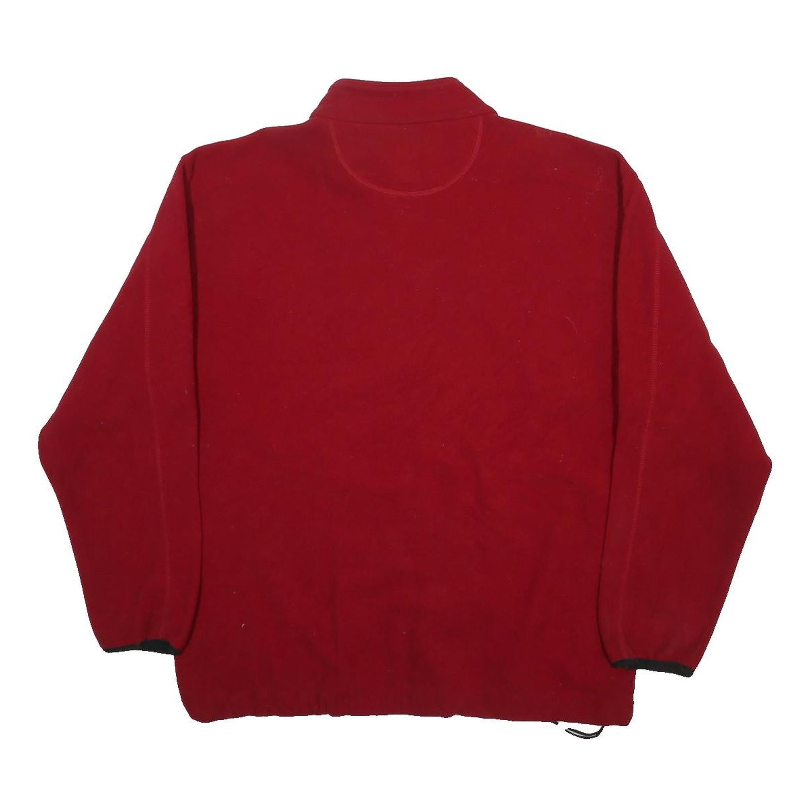 CHAPS RALPH LAUREN Mens Red Jacket L Polyester Plain Zip Comfort Fit Casual