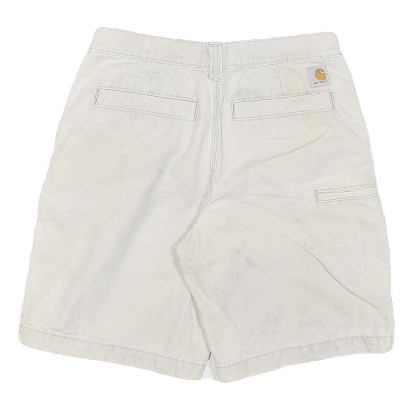 CARHARTT Mens Shorts Beige Casual Relaxed Fit M W31 Durable Cotton Blend