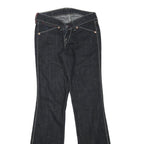 LEVI'S 503 Womens Blue Regular Bootcut Denim Raw Cotton Blend W26 L30 Zip