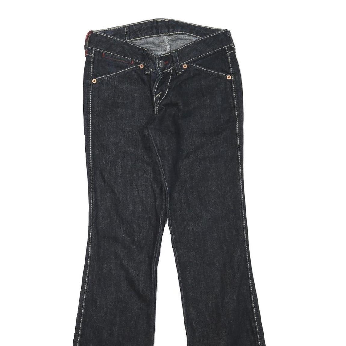 LEVI'S 503 Womens Blue Regular Bootcut Denim Raw Cotton Blend W26 L30 Zip