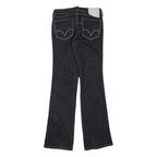 LEVI'S 503 Womens Blue Regular Bootcut Denim Raw Cotton Blend W26 L30 Zip