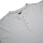 CARHARTT Mens Grey Henley Long Sleeve T-Shirt 2XL Polycotton Casual Workwear