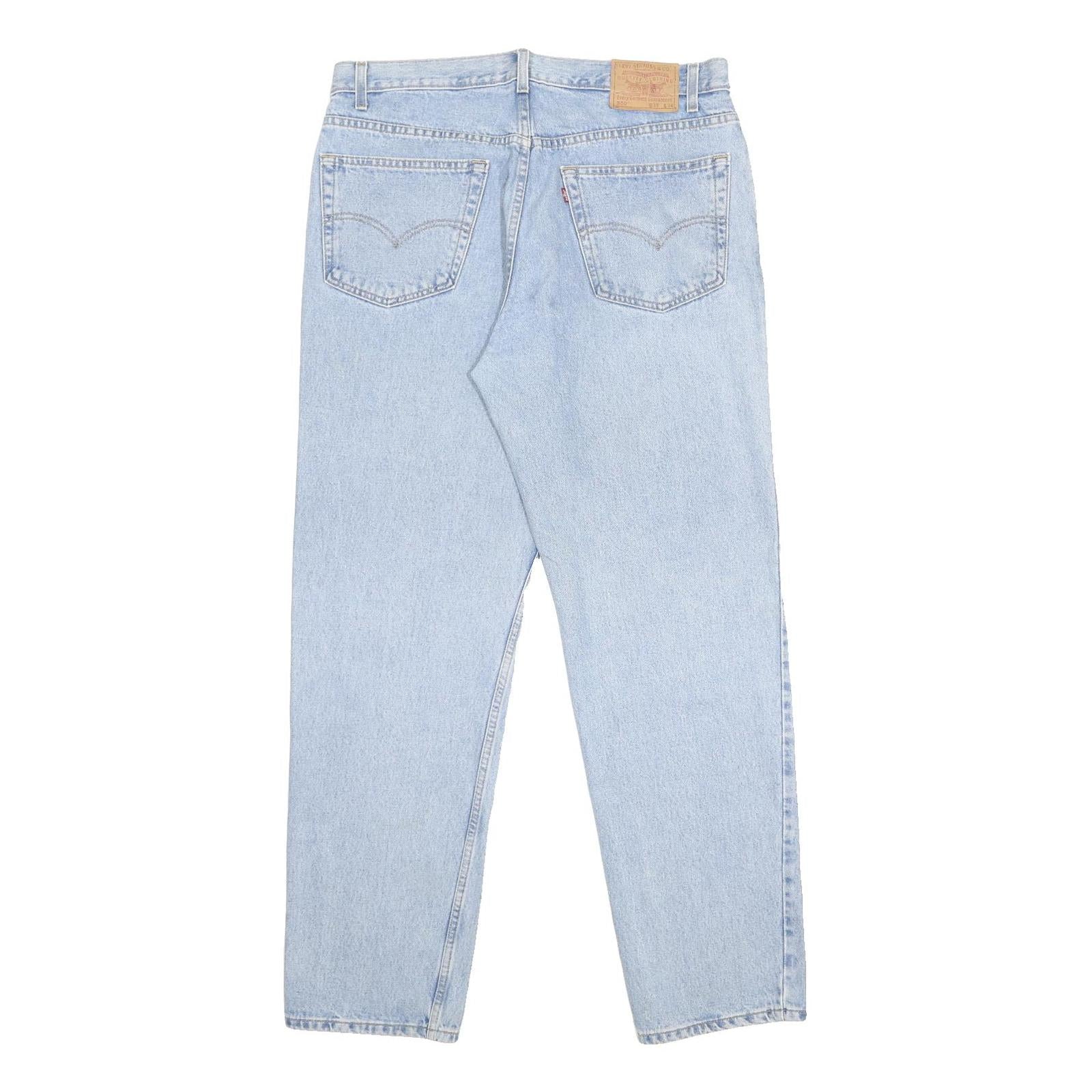 LEVI'S 550 Tapered Mens Jeans Light Blue Relaxed Denim W38 L34 Classic Cotton