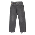 LEVI'S 501 Jeans Womens Grey Regular Straight W24 L26
