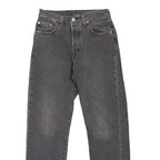 LEVI'S 501 Jeans Womens Grey Regular Straight W24 L26
