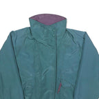 EMS Womens Teal & Purple Reversible Nylon Zip Jacket S Regular Relaxed