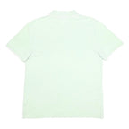 ELLESSE Mens Light Green & White Short Sleeve Plain S Polo Shirt Cotton