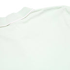 ELLESSE Mens Light Green & White Short Sleeve Plain S Polo Shirt Cotton