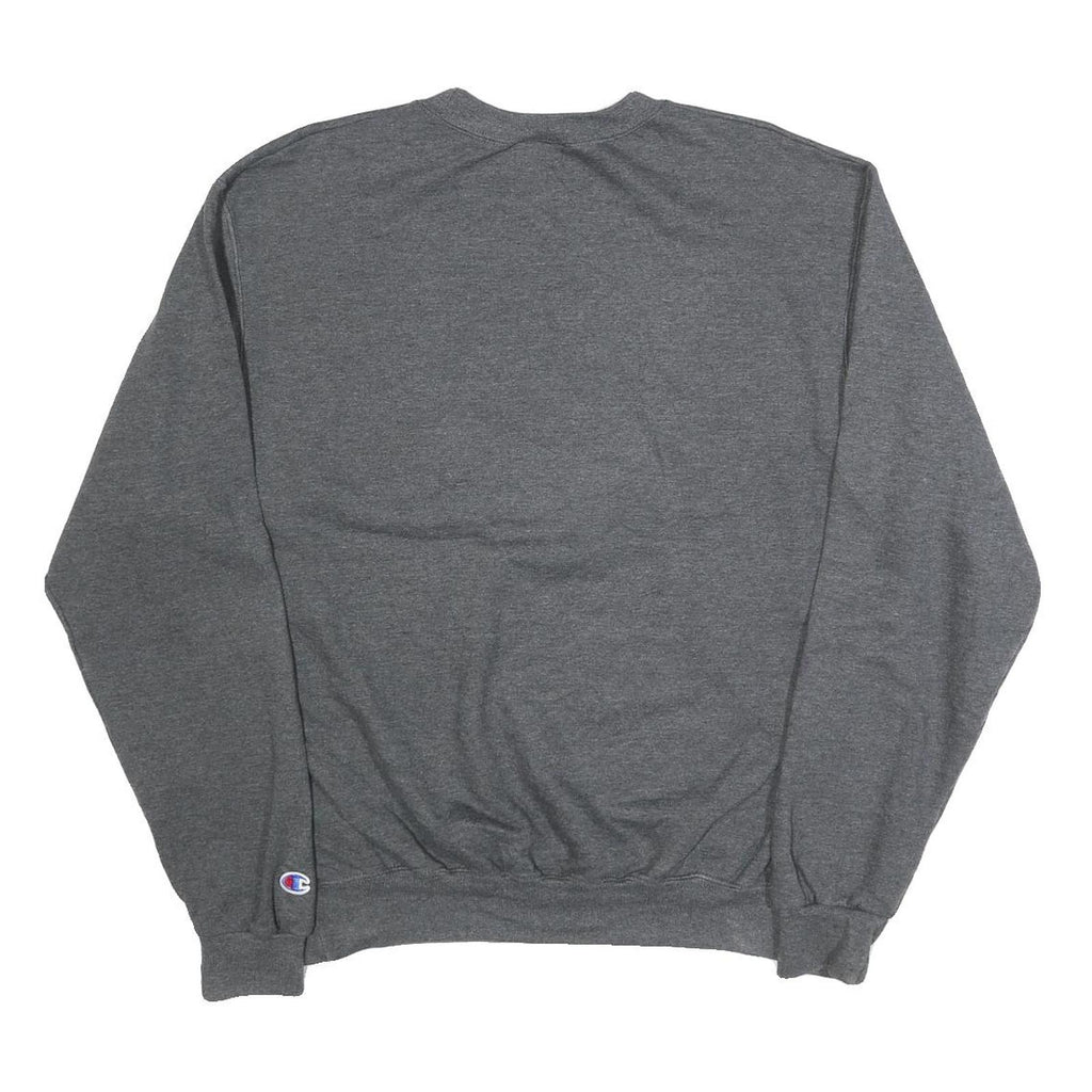 CHAMPION Mens Grey Wisconsin Badgers Crew Neck M Cotton Blend Sweatshirt