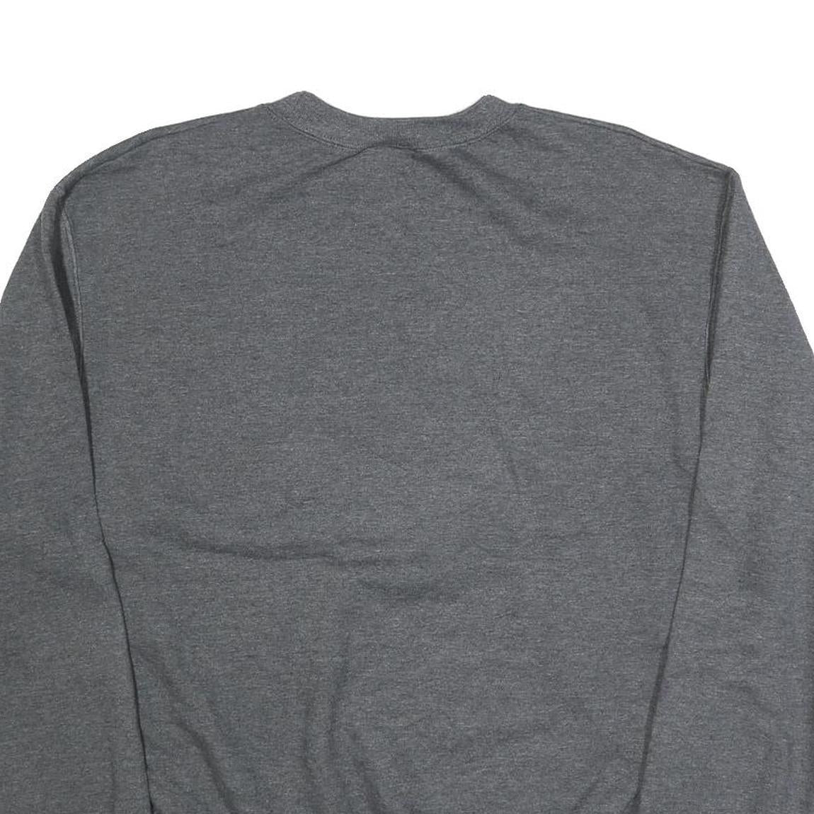 CHAMPION Mens Grey Wisconsin Badgers Crew Neck M Cotton Blend Sweatshirt