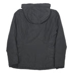 WOOLRICH Womens Black Synthetic Hooded Jacket S Zip Outdoor Winter Coat