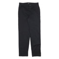RIDERS Mens Cotton Blend Black Regular Fit Straight Leg Trousers W32 L34 Casual