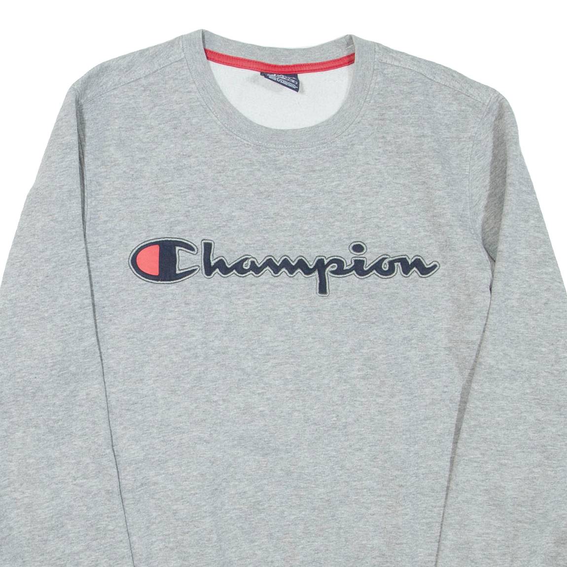 CHAMPION Mens Sweatshirt Grey Crew Neck S