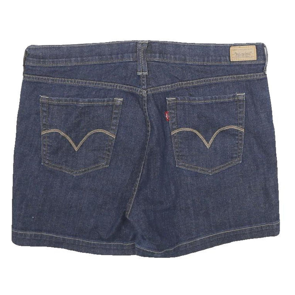 LEVI'S Womens Denim Blue Cotton Blend Casual Shorts L W34 Classic Fit