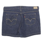 LEVI'S Womens Denim Blue Cotton Blend Casual Shorts L W34 Classic Fit