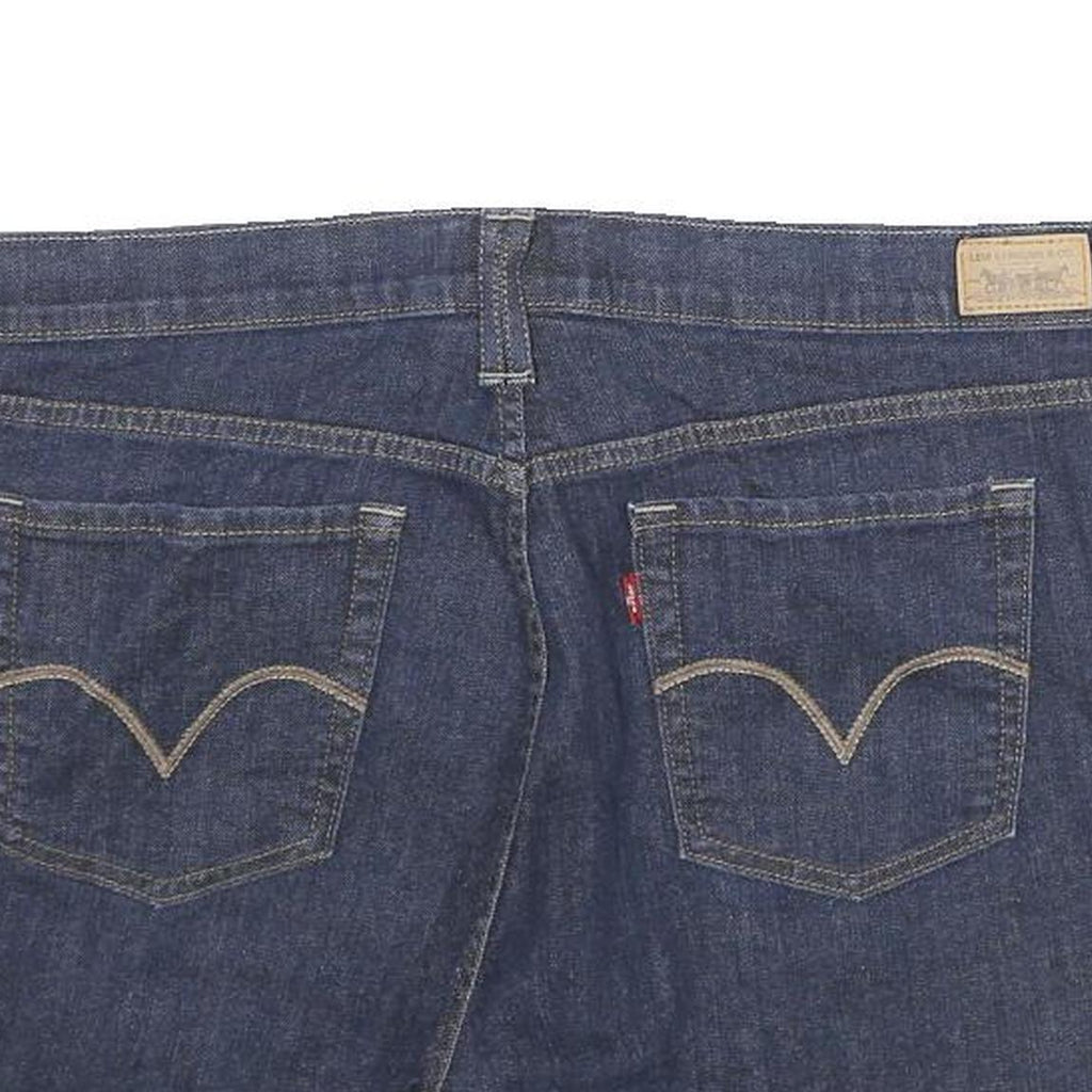 LEVI'S Womens Denim Blue Cotton Blend Casual Shorts L W34 Classic Fit
