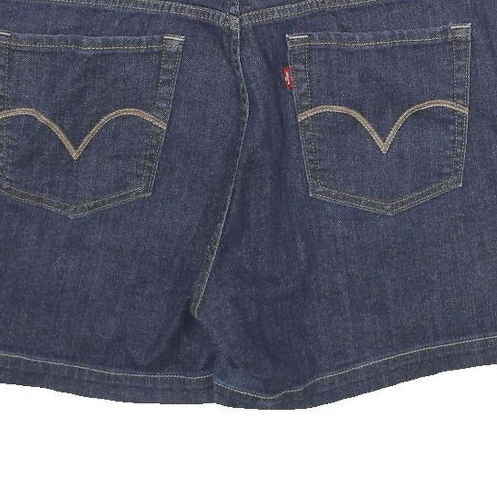 LEVI'S Womens Denim Blue Cotton Blend Casual Shorts L W34 Classic Fit