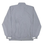 ADIDAS Mens Grey Polyester Blend Track Jacket M Zip Plain Athletic Sportswear