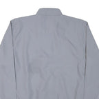 ADIDAS Mens Grey Polyester Blend Track Jacket M Zip Plain Athletic Sportswear