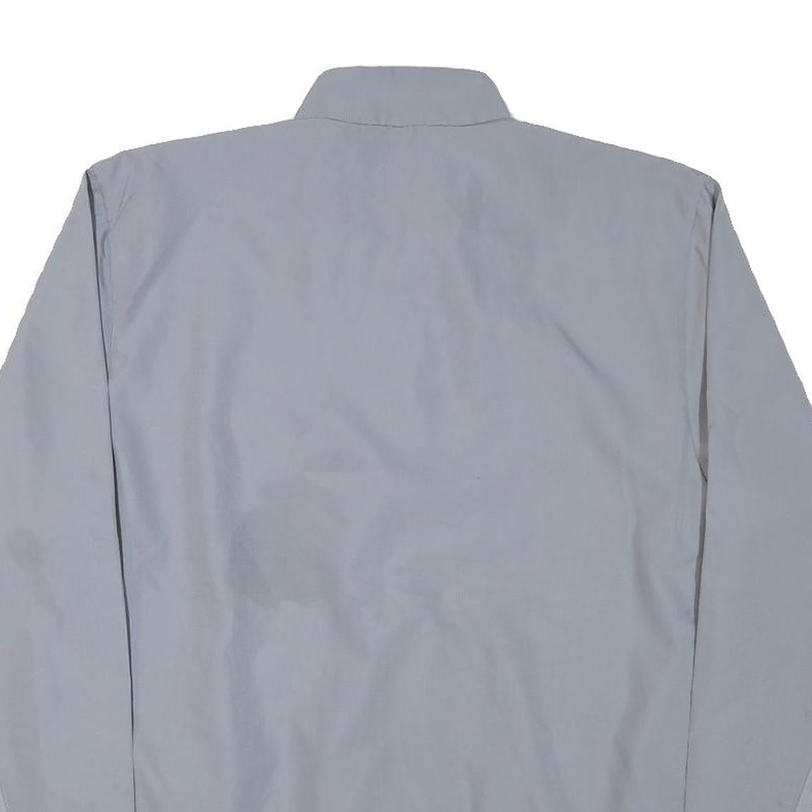 ADIDAS Mens Grey Polyester Blend Track Jacket M Zip Plain Athletic Sportswear