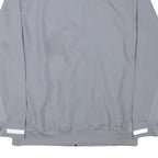 ADIDAS Mens Grey Polyester Blend Track Jacket M Zip Plain Athletic Sportswear