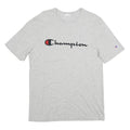 CHAMPION Mens Grey Graphic T-Shirt L Short Sleeve Crew Neck Cotton Casual