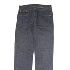 LEVI'S 501 Mens Jeans Blue Slim Straight Denim Medium W33 L31 Classic Button