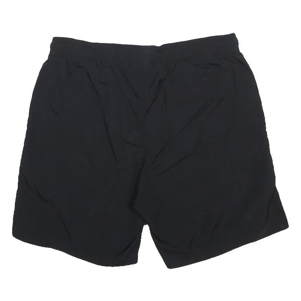 CHAMPION Mens Black Casual Shorts S W28 Champion Script Logo Drawstring