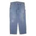 DICKIES Mens Jeans Blue Regular Straight Denim Light W36 L30 Workwear