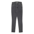 LEVI'S 721 Womens Jeans Black Slim Skinny Denim Rinse W25 L30 Stretch