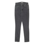 LEVI'S 721 Womens Jeans Black Slim Skinny Denim Rinse W25 L30 Stretch