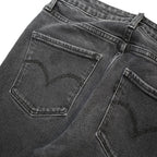 LEVI'S 721 Womens Jeans Black Slim Skinny Denim Rinse W25 L30 Stretch