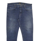 LEE Mens Jeans Blue Regular Straight Denim Medium W38 L29 Classic Fit Zip