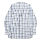 TOMMY HILFIGER Mens White Blue Check Shirt XL Button-Down Collar Long Sleeve