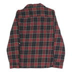 TOMMY HILFIGER Womens Black & Red Check Shirt L Cotton Blend Casual Long Sleeve