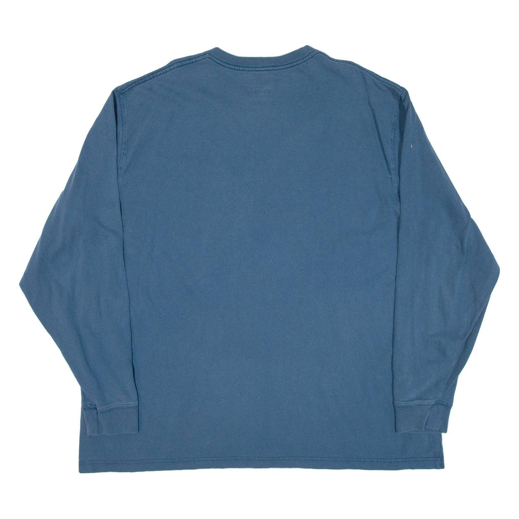 CARHARTT Mens T-Shirt Blue Long Sleeve XL