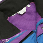 COLUMBIA Fleece Lined Mens Blue & Purple Black Nylon Zip Jacket L Outdoor
