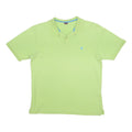 INVICTA Mens Green Short Sleeve Plain Polo Shirt L Cotton Blend Casual