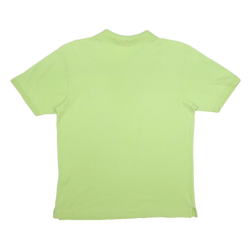 INVICTA Mens Green Short Sleeve Plain Polo Shirt L Cotton Blend Casual