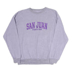 DESTINATIONS Womens Lilac San Juan Puerto Rico Crew Neck Sweatshirt L Cotton