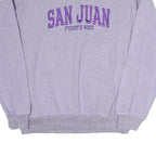 DESTINATIONS Womens Lilac San Juan Puerto Rico Crew Neck Sweatshirt L Cotton