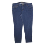 MICHAEL KORS Womens Slim Blue Denim Jeans W38 L28 Stretch Cotton Blend Zip