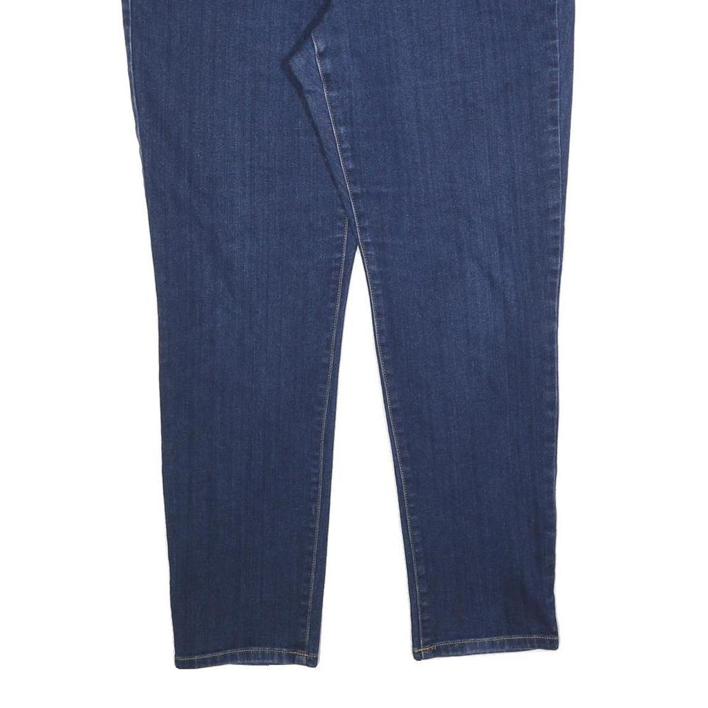 MICHAEL KORS Womens Slim Blue Denim Jeans W38 L28 Stretch Cotton Blend Zip