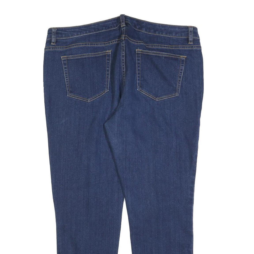 MICHAEL KORS Womens Slim Blue Denim Jeans W38 L28 Stretch Cotton Blend Zip