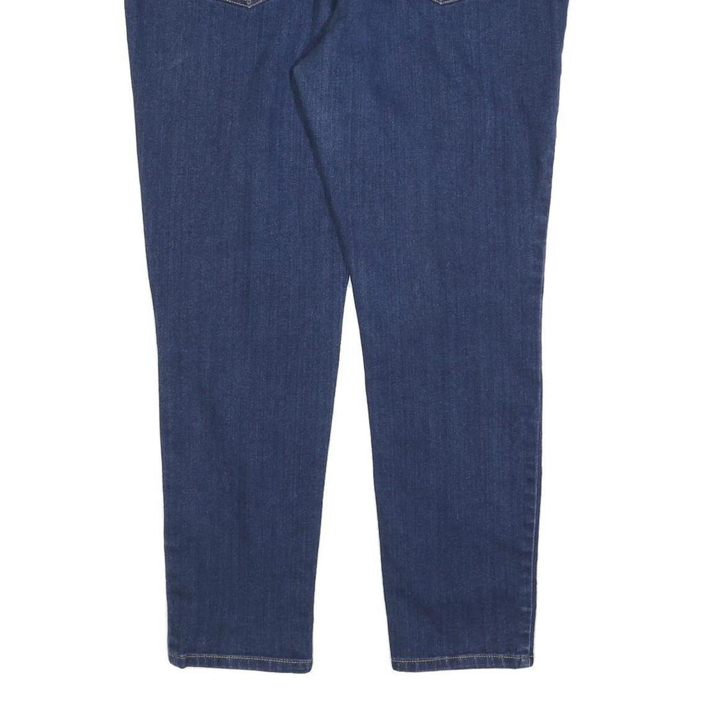 MICHAEL KORS Womens Slim Blue Denim Jeans W38 L28 Stretch Cotton Blend Zip