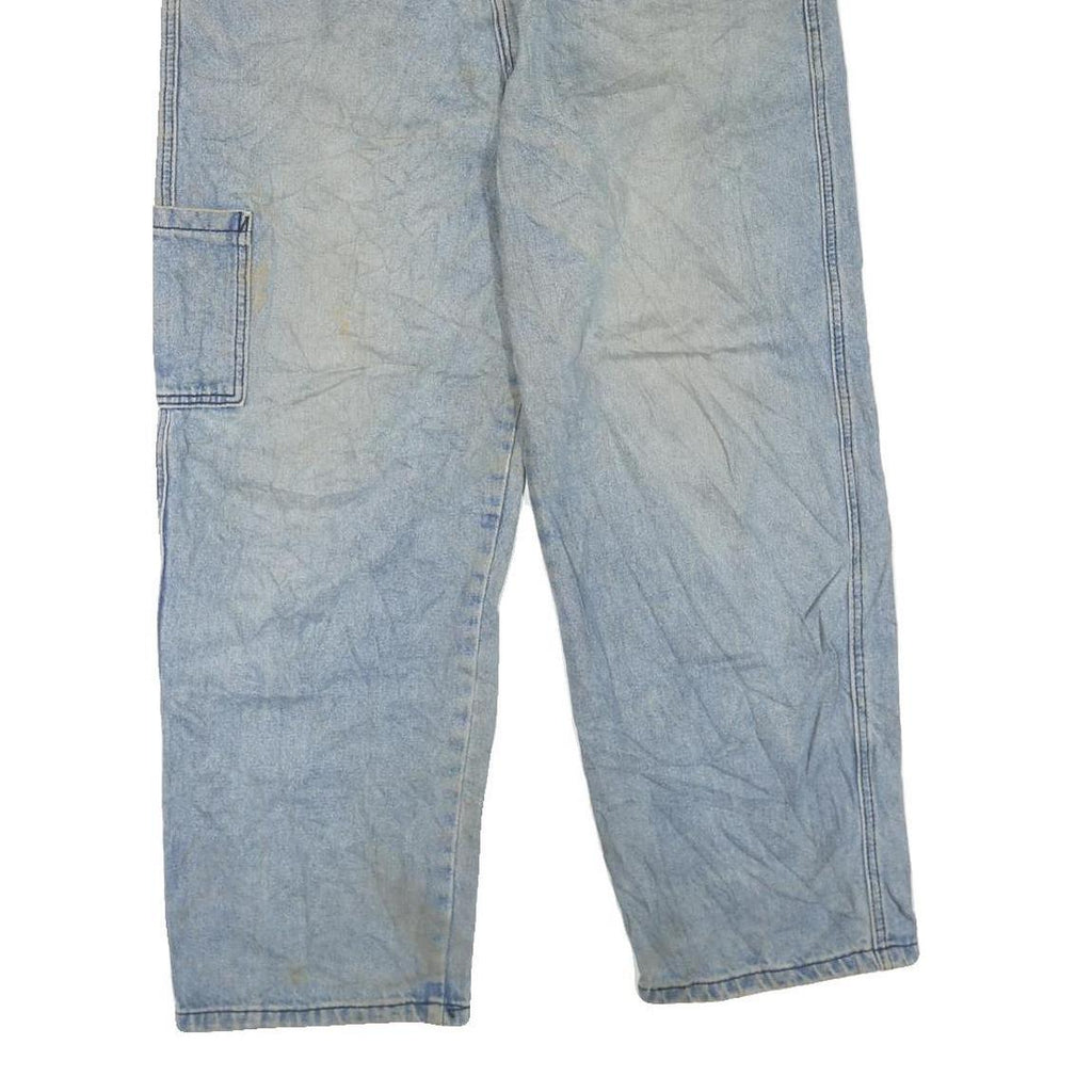 YYS. DENIM Womens Regular Light Blue Denim Jeans W34 L28 Utility Pocket Zip Fly